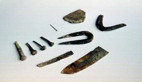 Image of metal implements from the Lawshall cache