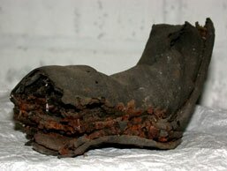 Image of a Victorian hobnail boot from the Havant cache